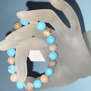 Beautiful Stretch Bracelet Made With 10mm Beads